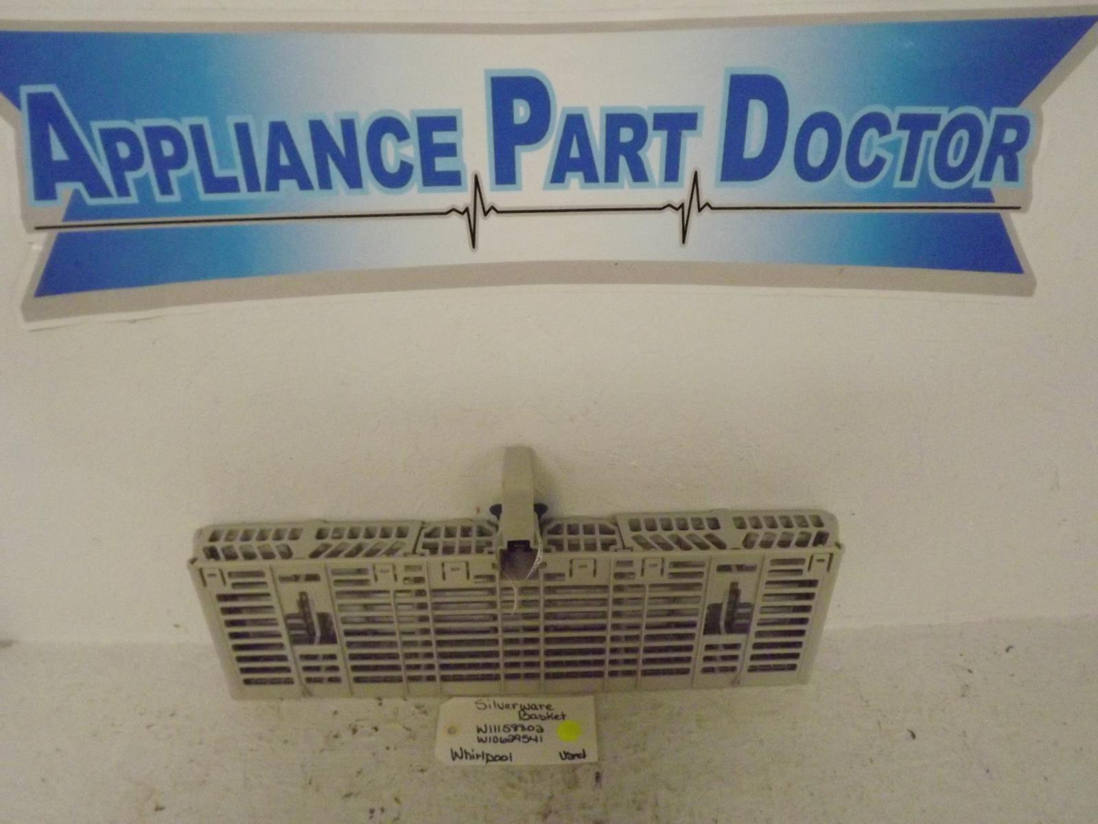 Whirlpool Dishwasher W11158802 W10629541 Silverware Basket Used Whirlpool Dishwasher W11158802 W10629541 Silverware Basket Used